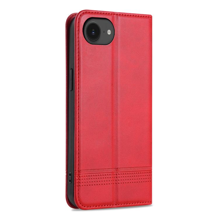 For iPhone 17e / 16e AZNS Magnetic Calf Texture Flip Leather Phone Case(Red)