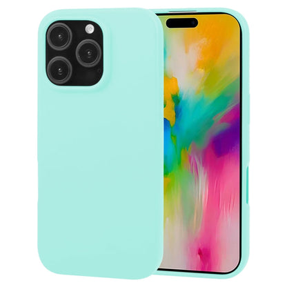 Pour iPhone 16 Pro Max GOOSPERY SOFT FEELING Coque Souple en TPU Liquide (Vert Menthe)