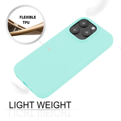 Pour iPhone 16 Pro Max GOOSPERY SOFT FEELING Coque Souple en TPU Liquide (Vert Menthe)