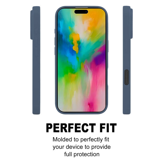 For iPhone 16 Pro Max GOOSPERY SOFT FEELING Liquid TPU Soft Phone Case(Dark Blue)