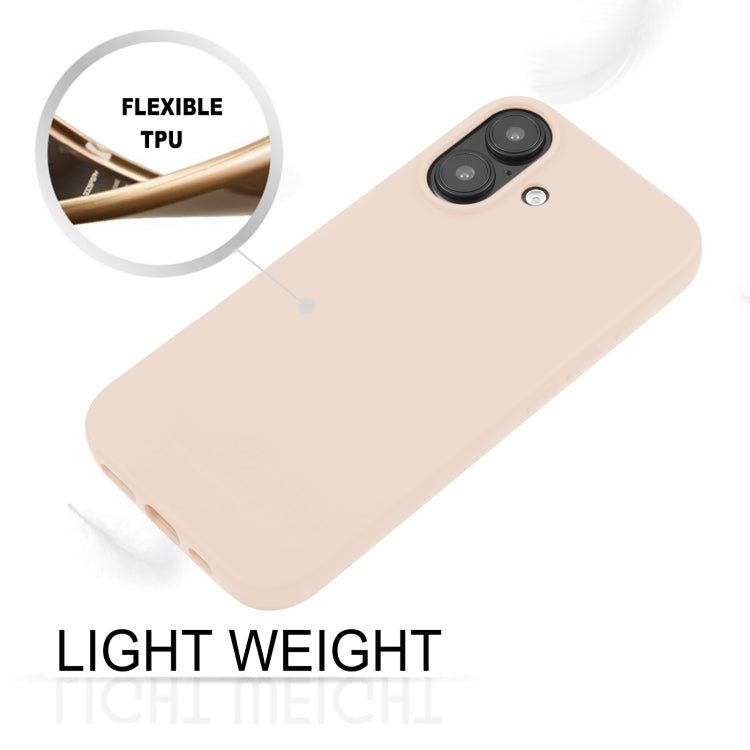 For iPhone 16 Plus GOOSPERY SOFT FEELING Liquid TPU Soft Phone Case(Apricot)