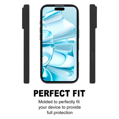 For iPhone 16 GOOSPERY SOFT FEELING Liquid TPU Soft Phone Case(Black)