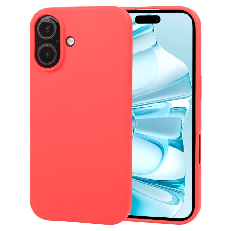For iPhone 16 GOOSPERY SOFT FEELING Liquid TPU Soft Phone Case(Red)