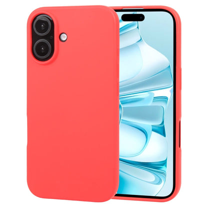 For iPhone 16 GOOSPERY SOFT FEELING Liquid TPU Soft Phone Case(Red)