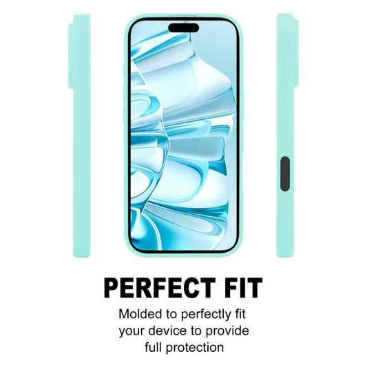 For iPhone 16 GOOSPERY SOFT FEELING Liquid TPU Soft Phone Case(Mint Green)