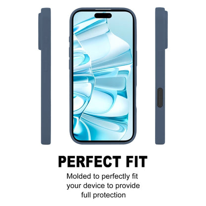 For iPhone 16 GOOSPERY SOFT FEELING Liquid TPU Soft Phone Case(Dark Blue)