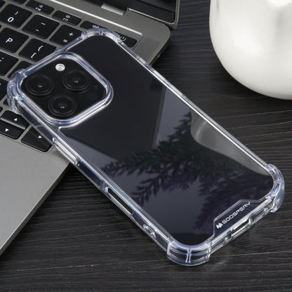 Pour iPhone 16 Pro Max MERCURY GOOSPERY SUPER Coque de téléphone en TPU antichoc à quatre coins (transparent)