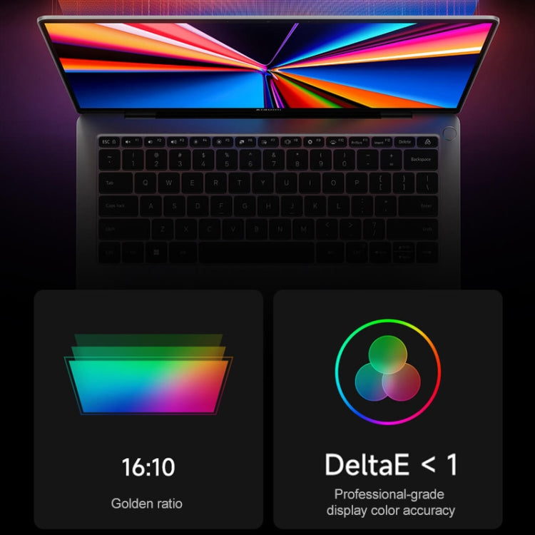 Xiaomi Book Pro 14 inch Laptop, 16GB+512GB, Windows 11 Home Chinese Version, AMD Ryzen 7 6800H Octa Core(Grey)