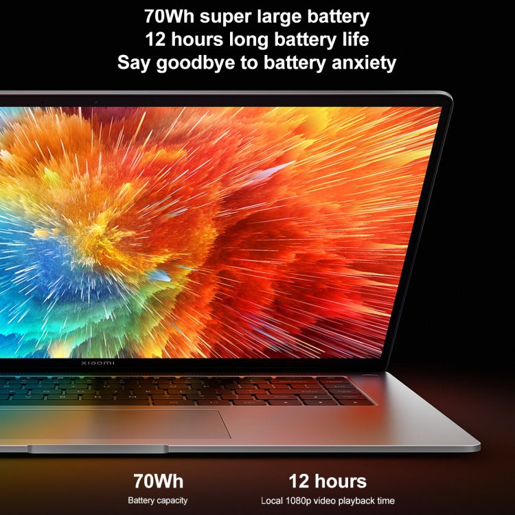 Xiaomi Book Pro 16 2022 Laptop, 16GB+512GB, 16 inch Touch Screen Windows 11 Home Chinese Version, Intel 12th Gen Core i7-1260P RTX2050 Discrete Graphics(Grey)