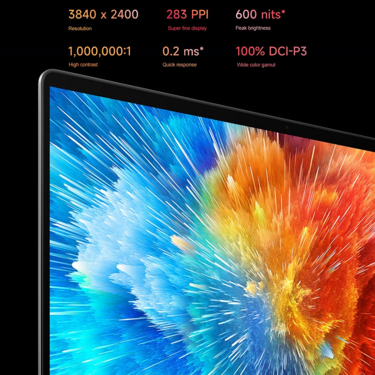 Xiaomi Book Pro 16 2022 Laptop, 16GB+512GB, 16 inch Touch Screen Windows 11 Home Chinese Version, Intel 12th Gen Core i7-1260P RTX2050 Discrete Graphics(Grey)
