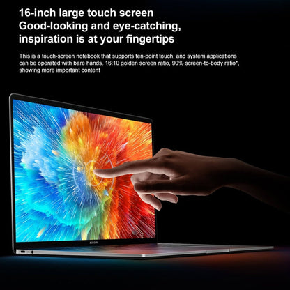 Xiaomi Book Pro 16 2022 Laptop, 16GB+512GB, 16 inch Touch Screen Windows 11 Home Chinese Version, Intel 12th Gen Core i7-1260P RTX2050 Discrete Graphics(Grey)