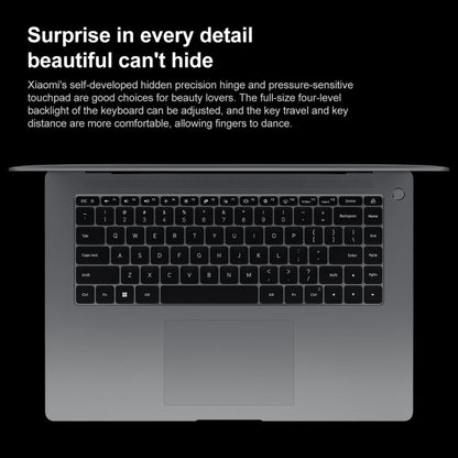 Xiaomi Book Pro 16 2022 Laptop, 16GB+512GB, 16 inch Touch Screen Windows 11 Home Chinese Version, Intel 12th Gen Core i7-1260P RTX2050 Discrete Graphics(Grey)