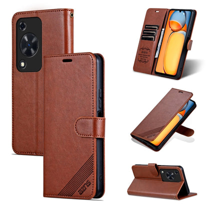 For Huawei Enjoy 70 AZNS Sheepskin Texture Flip Leather Phone Case(Brown)