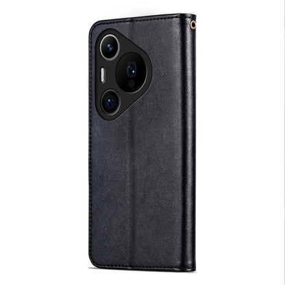 For Huawei Pura 70 Pro / 70 Pro+ AZNS Sheepskin Texture Flip Leather Phone Case(Black)