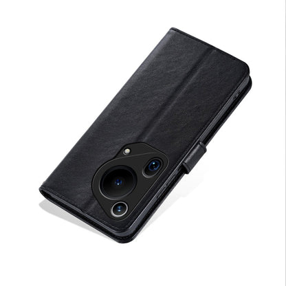 For Huawei Pura 70 Ultra AZNS Sheepskin Texture Flip Leather Phone Case(Black)