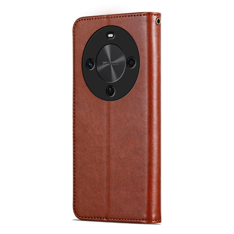 For Huawei Maimang 30 AZNS Sheepskin Texture Flip Leather Phone Case(Brown)