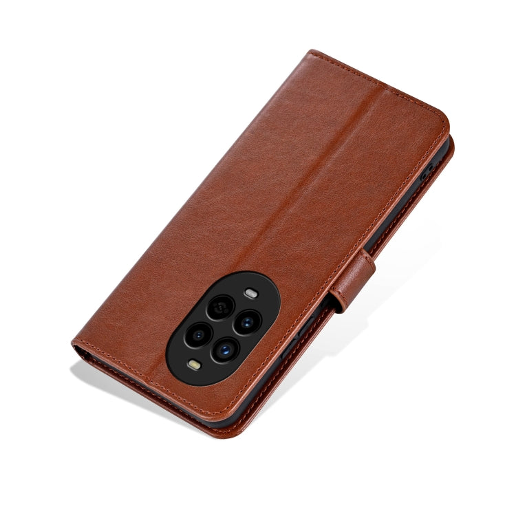 For Huawei nova13 Pro AZNS Sheepskin Texture Flip Leather Phone Case(Brown)