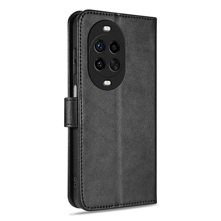For Huawei nova 14 Ultra 5G AZNS Sheepskin Texture Flip Leather Phone Case(Black)
