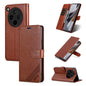 Pour la coque de téléphone en cuir de mouton AZNS OPPO Find X8 (Marron)