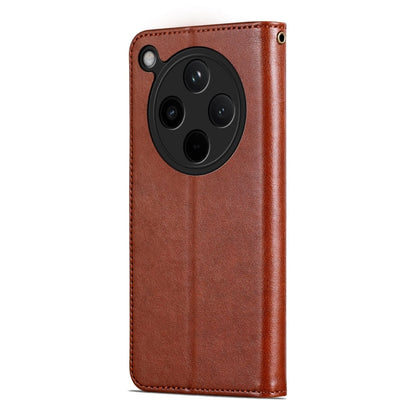 Pour la coque de téléphone en cuir de mouton AZNS OPPO Find X8 (Marron)
