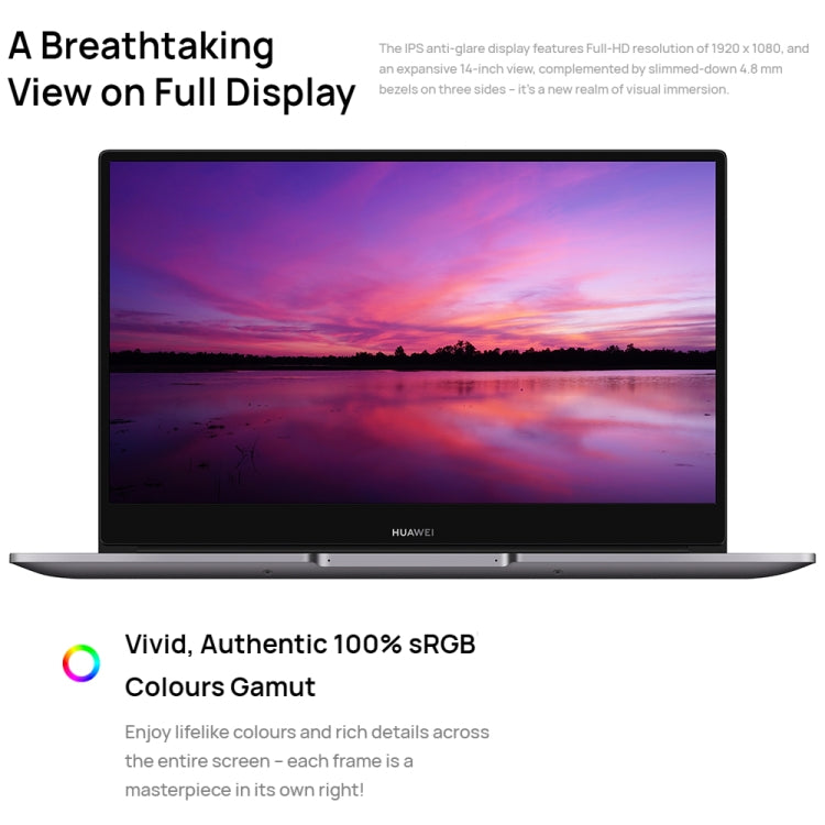 HUAWEI MateBook B3-430 Laptop, 16GB+512GB, 14 inch Windows 11 Home Chinese Version, Intel 12th Gen Core i5-1240P Integrated Graphics(Dark Grey)