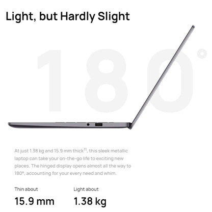Ordinateur portable HUAWEI MateBook B3-430, 8 Go+512 Go, 14 pouces Windows 11 Home Version chinoise, Processeur Intel Core i5-1240P de 12e génération avec carte graphique intégrée (Gris foncé)