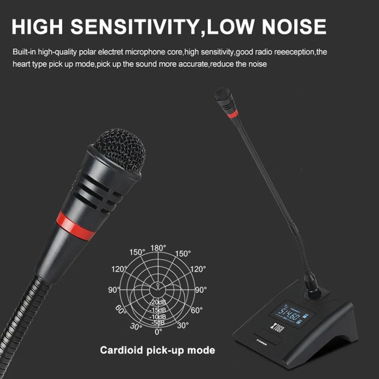 XTUGA A140-C Wireless Microphone System 4-Channel UHF Four Conference Mics(AU Plug)