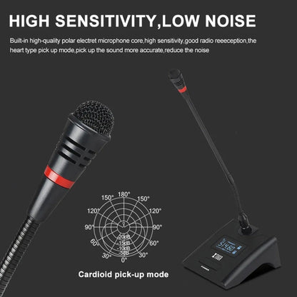 XTUGA A140-C Wireless Microphone System 4-Channel UHF Four Conference Mics(AU Plug)