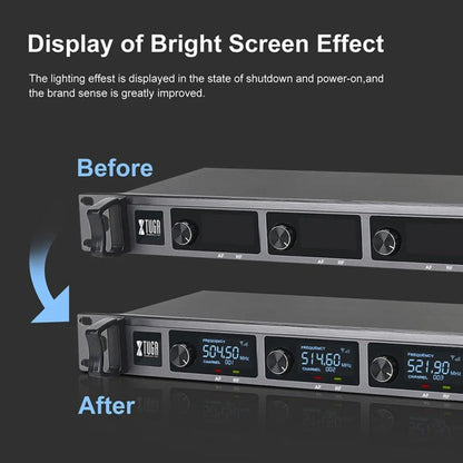 XTUGA A140-C Wireless Microphone System 4-Channel UHF Four Conference Mics(AU Plug)