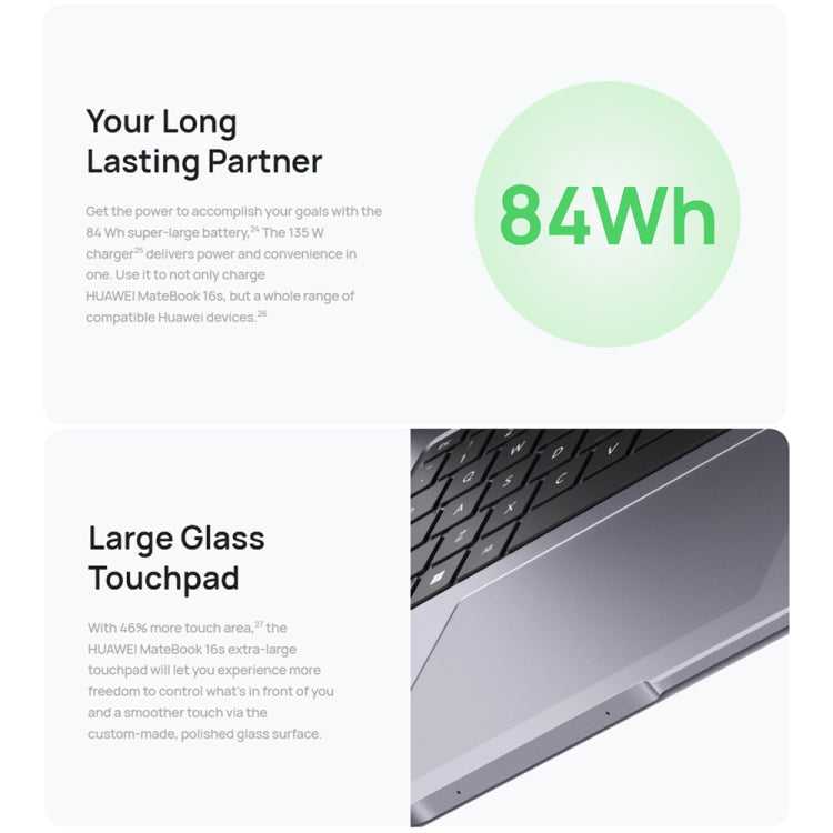 HUAWEI MateBook 16s Laptop, 16GB+512GB, 16 inch Touch Screen Windows 11 Home Chinese Version, Intel 12th Gen Core i5-12500H Integrated Graphics(Dark Grey)