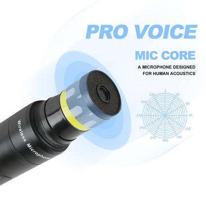 XTUGA A140-H Wireless Microphone System 4 Channel UHF Handheld Microphone(AU Plug)