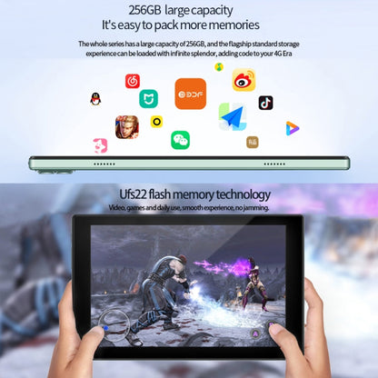BDF P50 4G LTE Tablet PC 10.1 inch, 6GB+128GB, Android 12 MTK6762 Octa Core, Support Dual SIM, EU Plug(Silver)