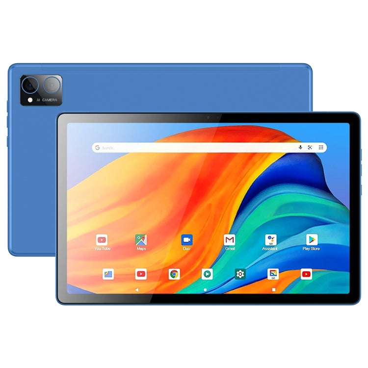 Tablette PC BDF P60 4G LTE 10,1 pouces, 8 Go+128 Go, Android 11 MTK6755 Octa Core, Double SIM, Prise EU (Bleu)