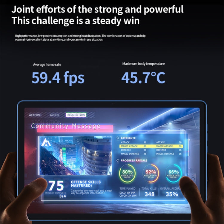 BDF P60 4G LTE Tablet PC 10.1 inch, 8GB+256GB, Android 12 MTK6762 Octa Core, Support Dual SIM, EU Plug(Blue)