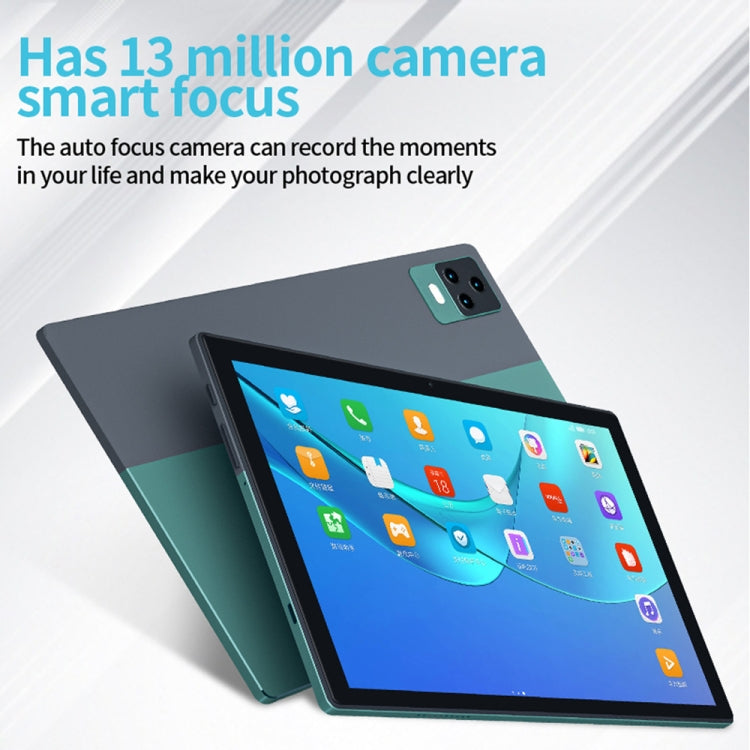 BDF P70 4G LTE Tablet PC 10.1 inch, 8GB+128GB, Android 11 MTK6755 Octa Core, Support Dual SIM, EU Plug(Silver)
