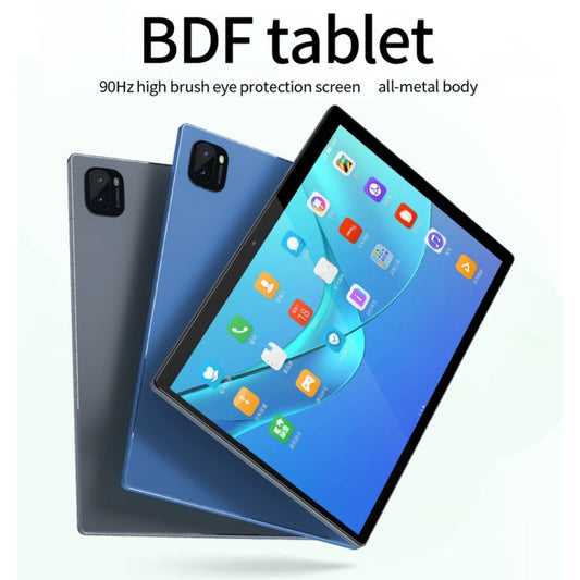 Tablette PC BDF P90 4G LTE 10,1 pouces, 8 Go + 128 Go, Android 11 MTK6755 Octa Core, Double SIM, Prise UE (Gris)