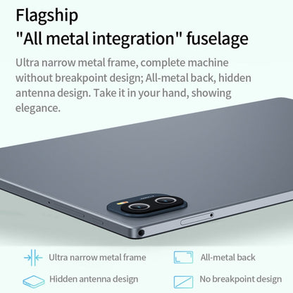 BDF P90 4G LTE Tablet PC 10.1 inch, 8GB+256GB, Android 12 MTK6762 Octa Core, Support Dual SIM, EU Plug(Blue)