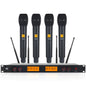 XTUGA A400-H Professional 4-Channel UHF Wireless Microphone System with 4 Handheld Microphone(AU Plug)