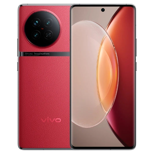 vivo X90s 5G,Triple Back Cameras, 12GB+512GB, Face ID Screen Fingerprint Identification, 6.78 inch Android 13.0 OriginOS 3 Dimensity 9200+ Octa Core, NFC, OTG, Network: 5G, Support Google Play(Red)