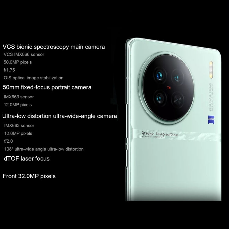 vivo X90s 5G,Triple Back Cameras, 8GB+256GB, Face ID Screen Fingerprint Identification, 6.78 inch Android 13.0 OriginOS 3 Dimensity 9200+ Octa Core, NFC, OTG, Network: 5G, Support Google Play(Black)