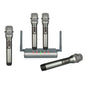 Système de microphone sans fil professionnel XTUGA U-F4600 UHF 4 canaux avec 4 microphones portables (prise US)