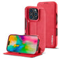 For iPhone 15 Pro Max LC.IMEEKE Hon Ancient Series Flip Leather Phone Case(Red)
