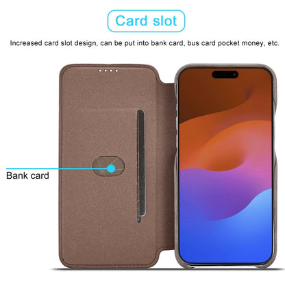 For iPhone 15 Pro LC.IMEEKE Hon Ancient Series Flip Leather Phone Case(Brown)