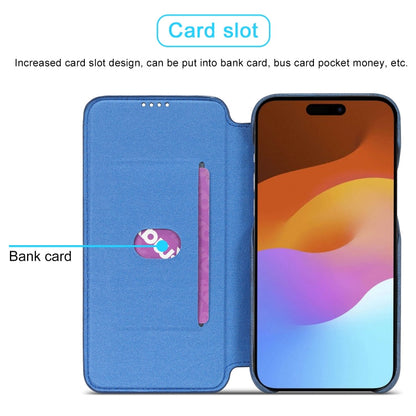 For iPhone 15 Plus LC.IMEEKE Hon Ancient Series Flip Leather Phone Case(Blue)