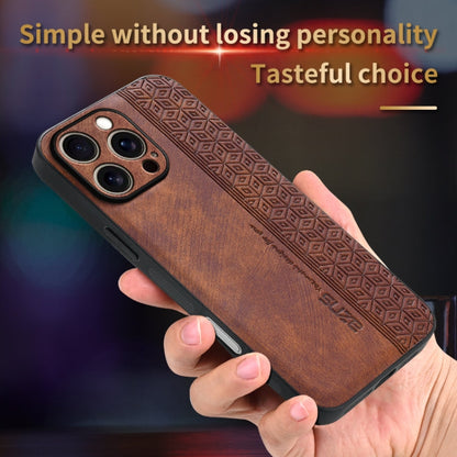 For iPhone 16 Pro Max AZNS 3D Embossed Skin Feel Phone Case(Sapphire Blue)