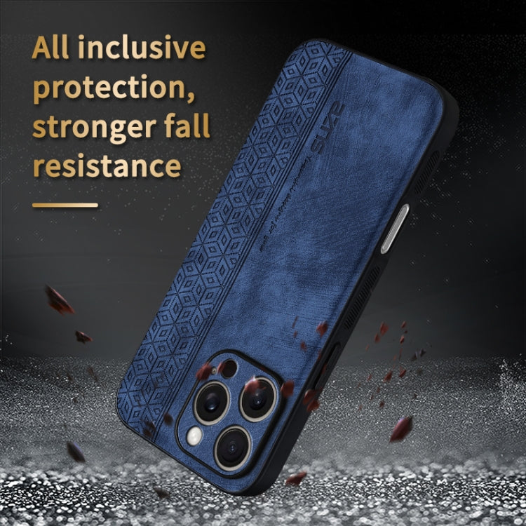 For iPhone 16 Pro AZNS 3D Embossed Skin Feel Phone Case(Dark Green)