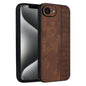 For iPhone 16e / 17e AZNS 3D Embossed Skin Feel Phone Case(Brown)