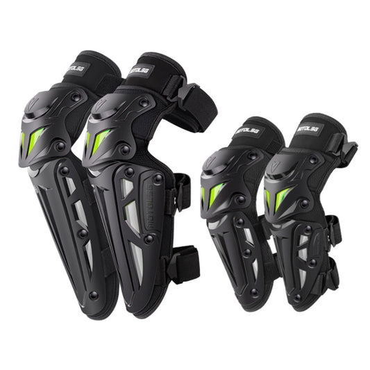 Motolsg MT-05 Motorcycle Bicycle Riding Protective Gear 4 in 1 Elbow Pads(Yellow Grey)