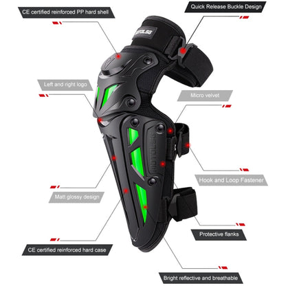 Motolsg MT-05 Motorcycle Bicycle Riding Protective Gear 2 in 1 Elbow Pads(Green)