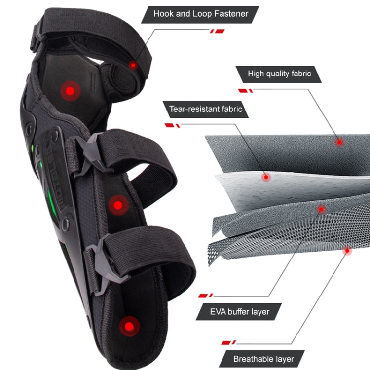 Motolsg MT-05 Motorcycle Bicycle Riding Protective Gear 4 in 1 Elbow Pads(Green)